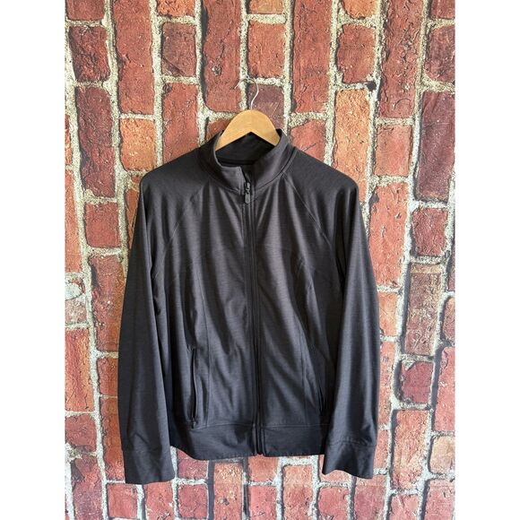 Torrid Active Womens Gray Full Zip Athletic Mock Neck Sweatshirt Plus Size 1 - Picture 1 of 3